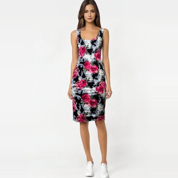 Joe & Elle Dress Size M Juniors floral tank lined - Picture 2 of 7